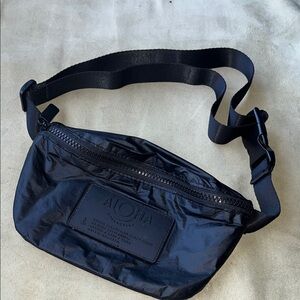 ALOHA Midnight Black Tyvek Belt Bag OS